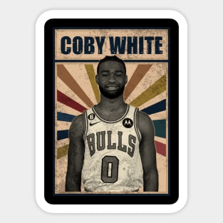 Coby White Sticker